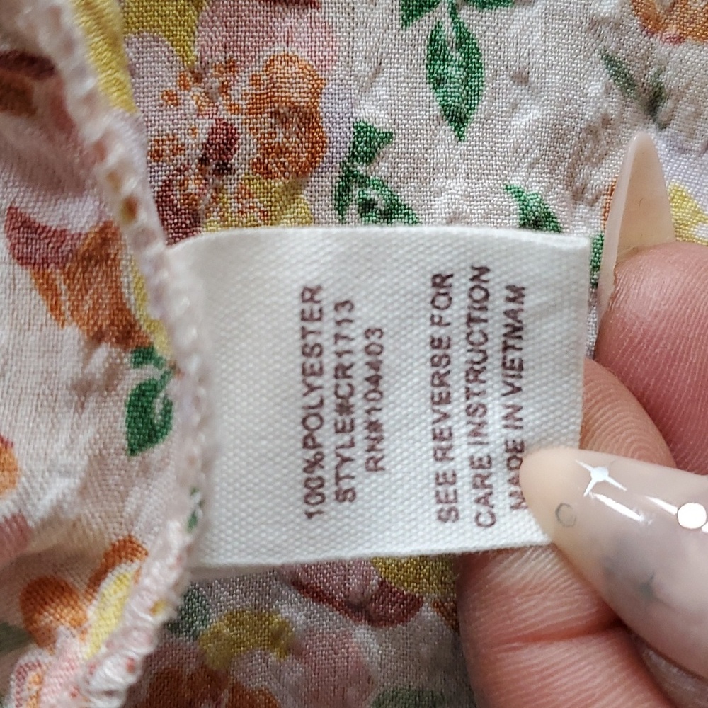 Beautiful cottagecore midi summer off shoulder floral dress size L - Picture 12 of 14